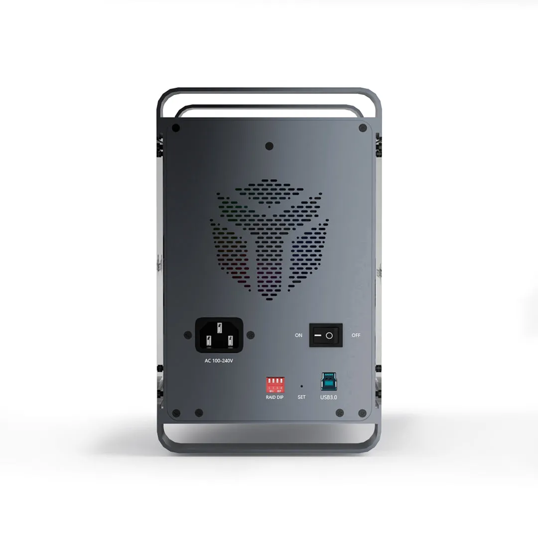 Yottamaster Defender 5 Bay RGB External Hard Drive Enclosure