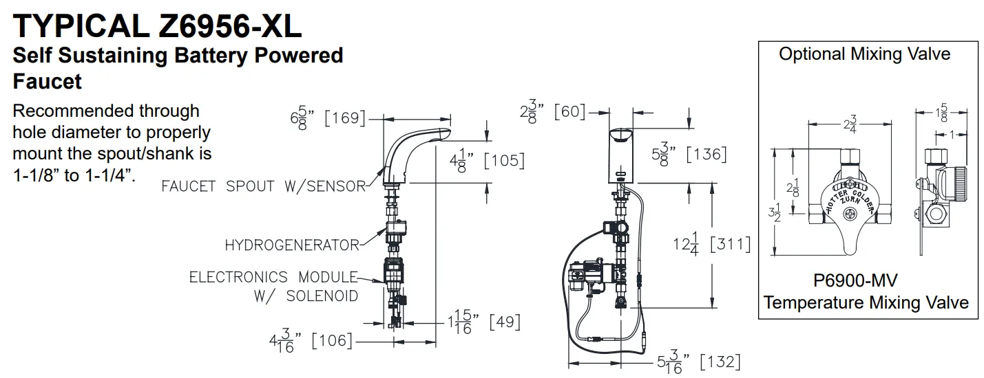 Zurn Z6956-XL Cumberland Series Sensor Faucet
